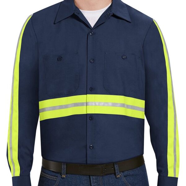Industrial EV Long Sleeve Work Shirt Tall Thumbnail